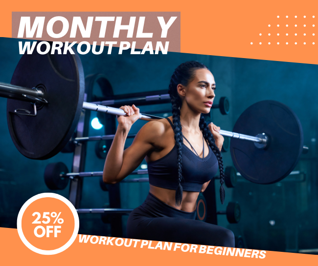 Get Fit in 30 Days" workout plan for beginners