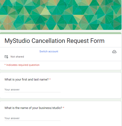 Step 2: Fill Out the Cancellation Form