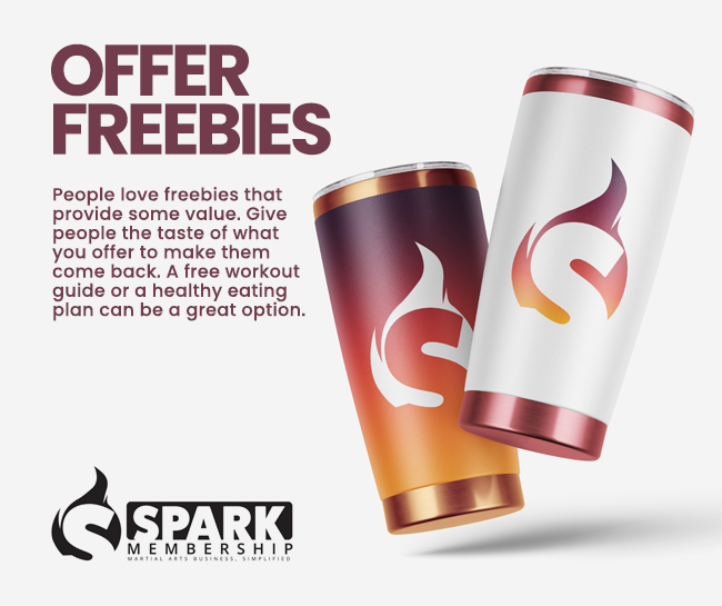 Offer freebies