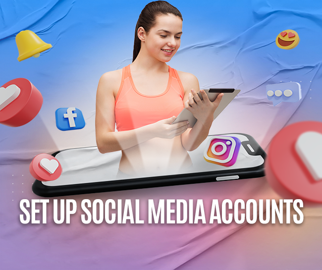 Set up social media accounts