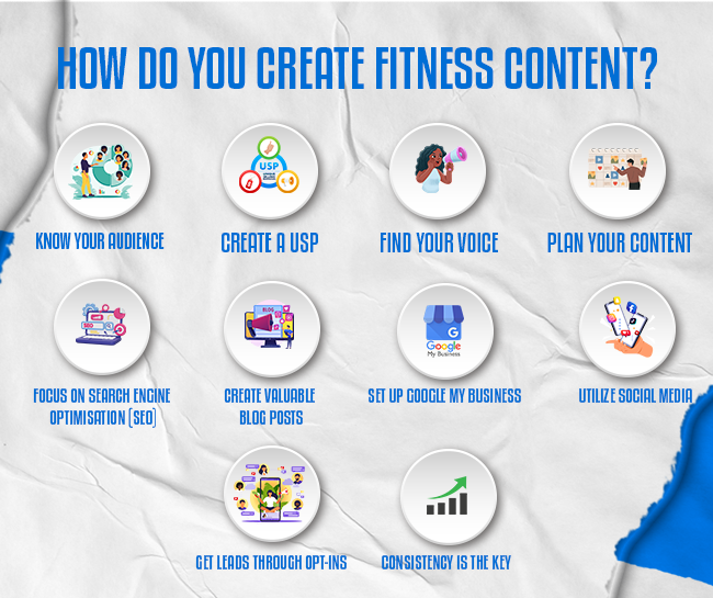 How do you create fitness content