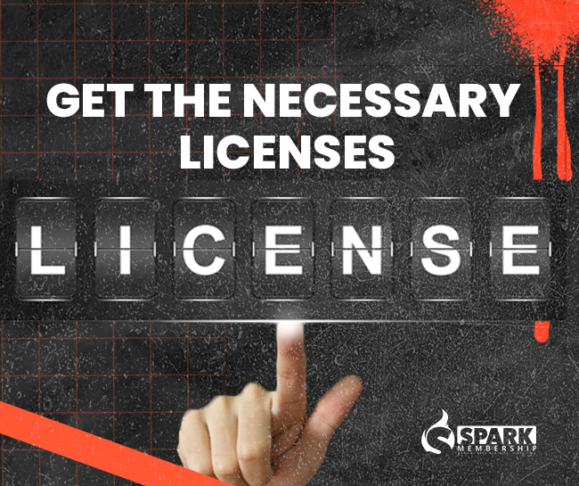 Get the necessary licenses