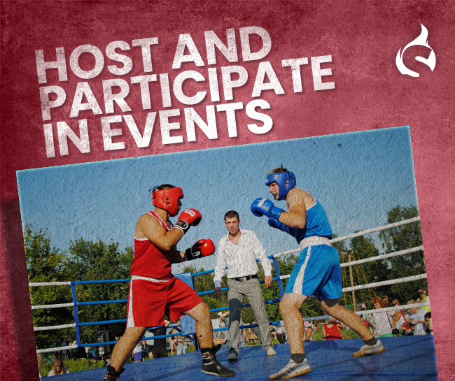 Host and participate in events