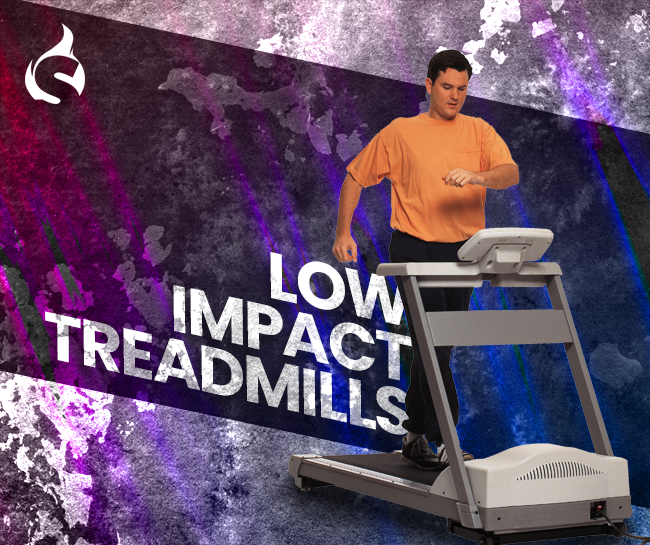 Low-impact treadmills
